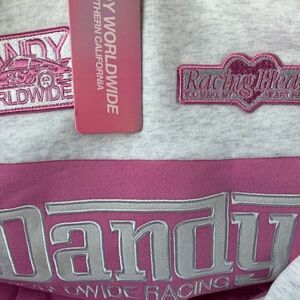 Dandy Worldwide women’s Pink Racing Hoodie